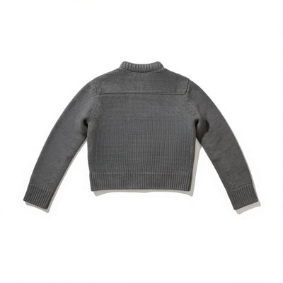 CONNOR CARDIGAN IN MEDIUM HEATHER GREY