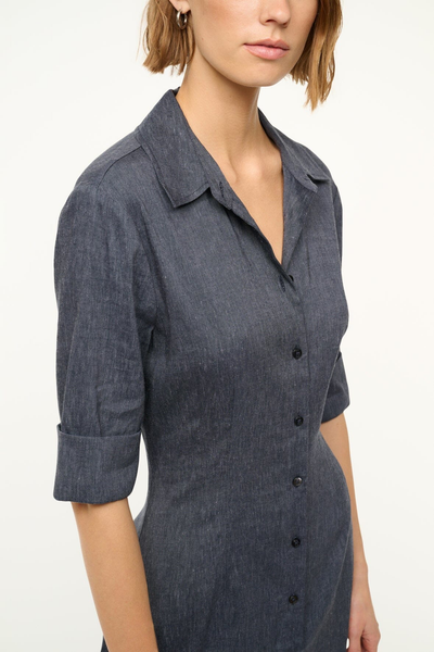 JOAN LINEN DRESS IN CHAMBRAY