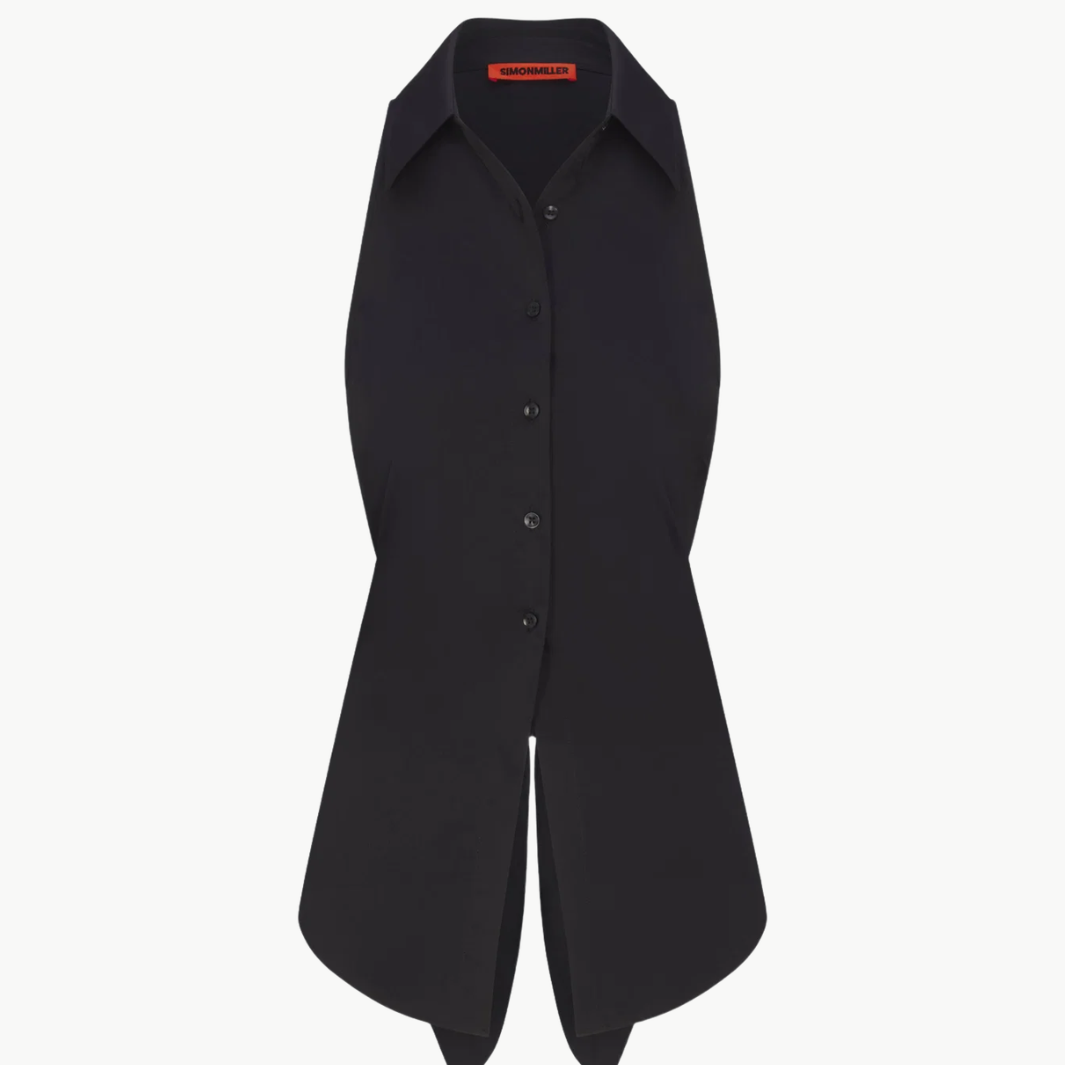 Loch Sleeveless Poplin Button Up