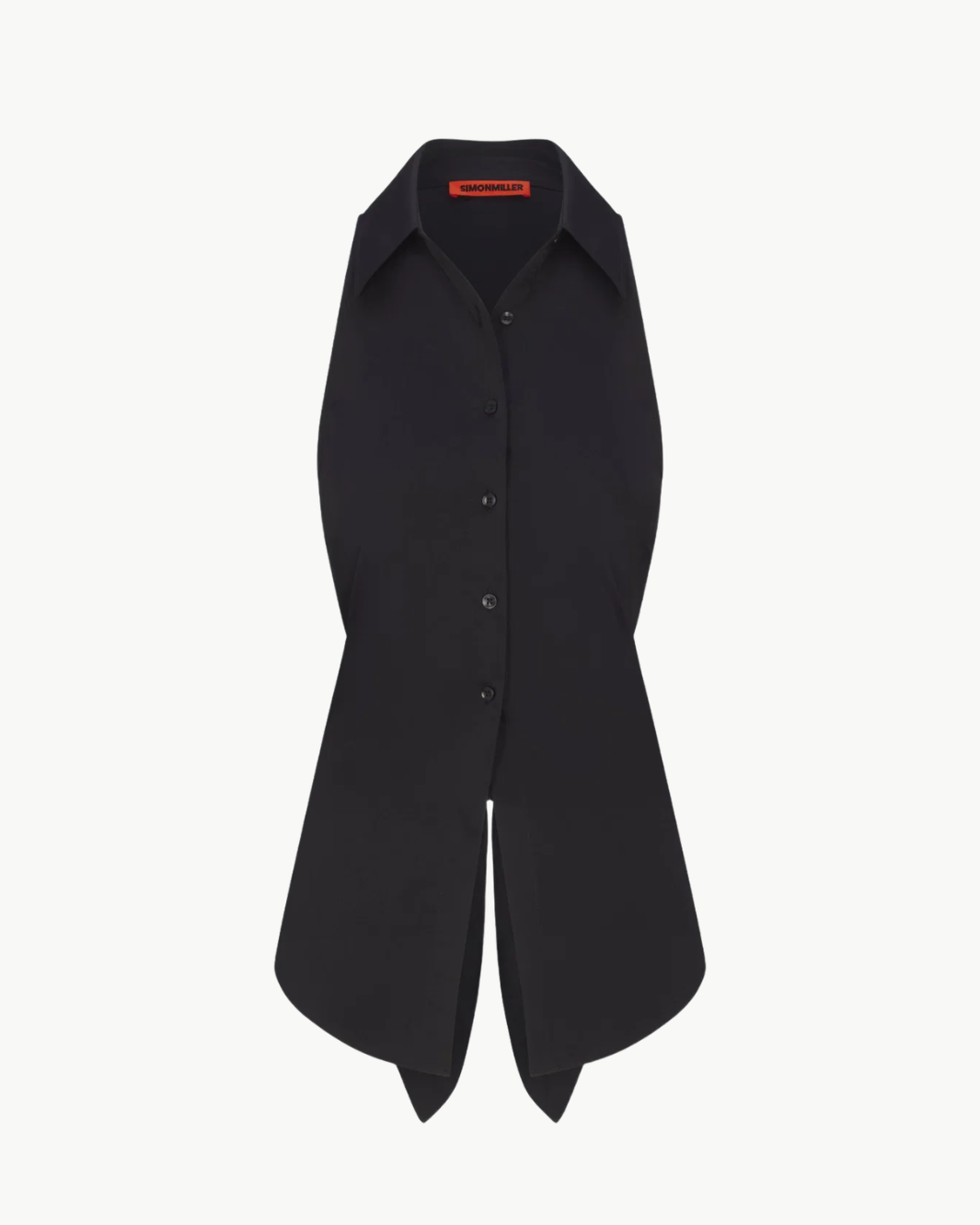 Loch Sleeveless Poplin Button Up