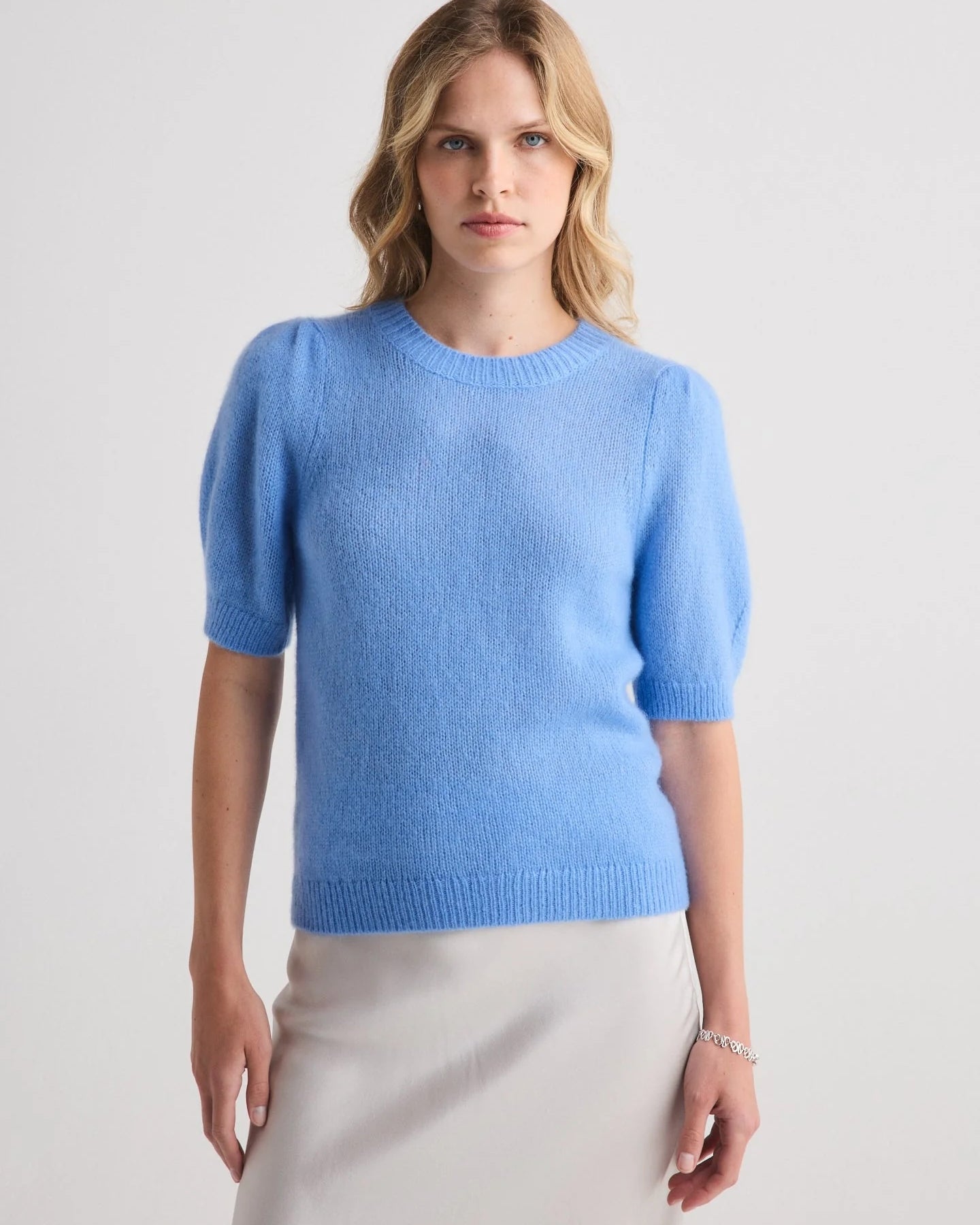 W.Cashmere Aria Short Sleeves Sweater at Romi Boutique