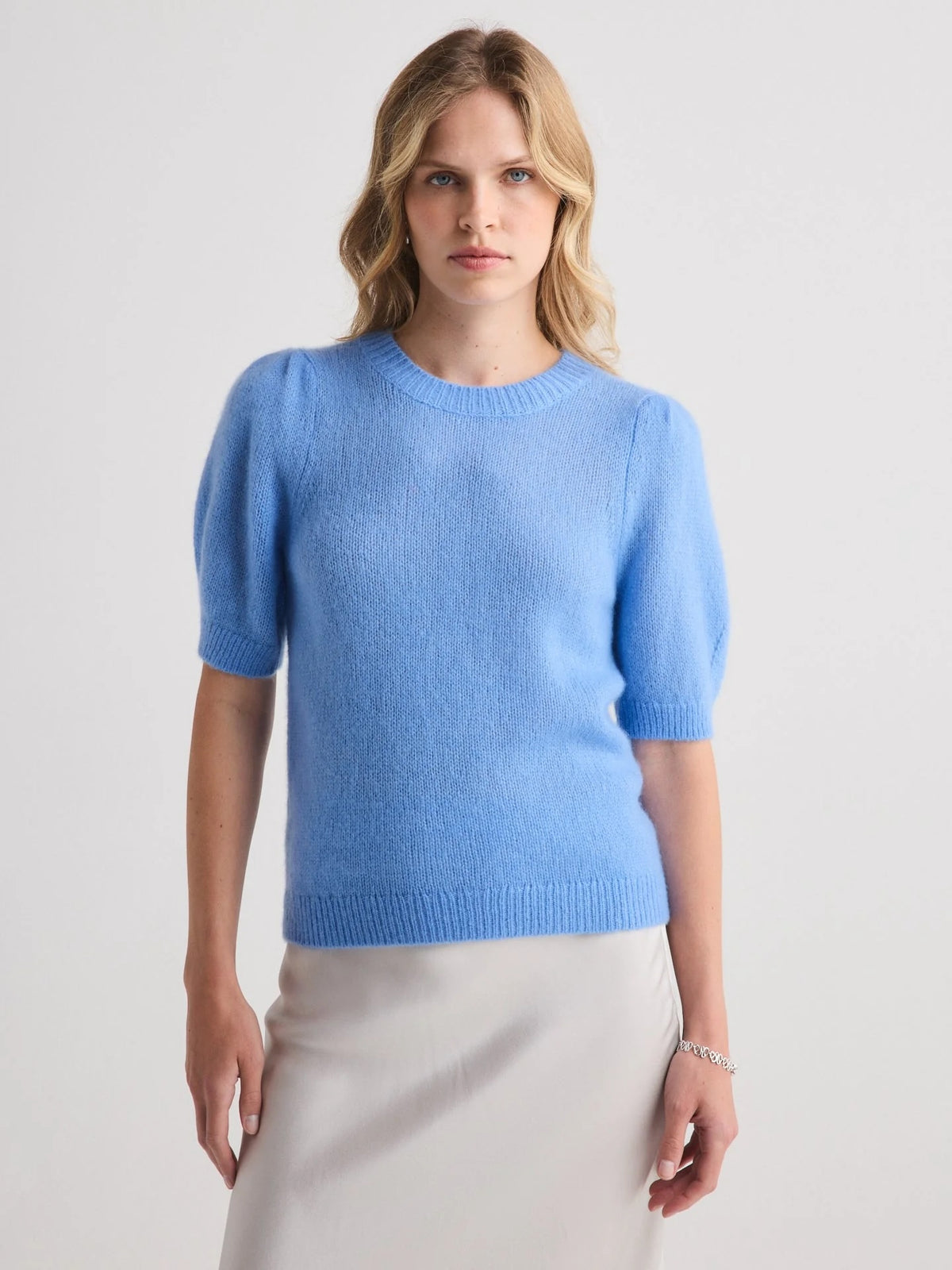 W.Cashmere Aria Short Sleeves Sweater at Romi Boutique