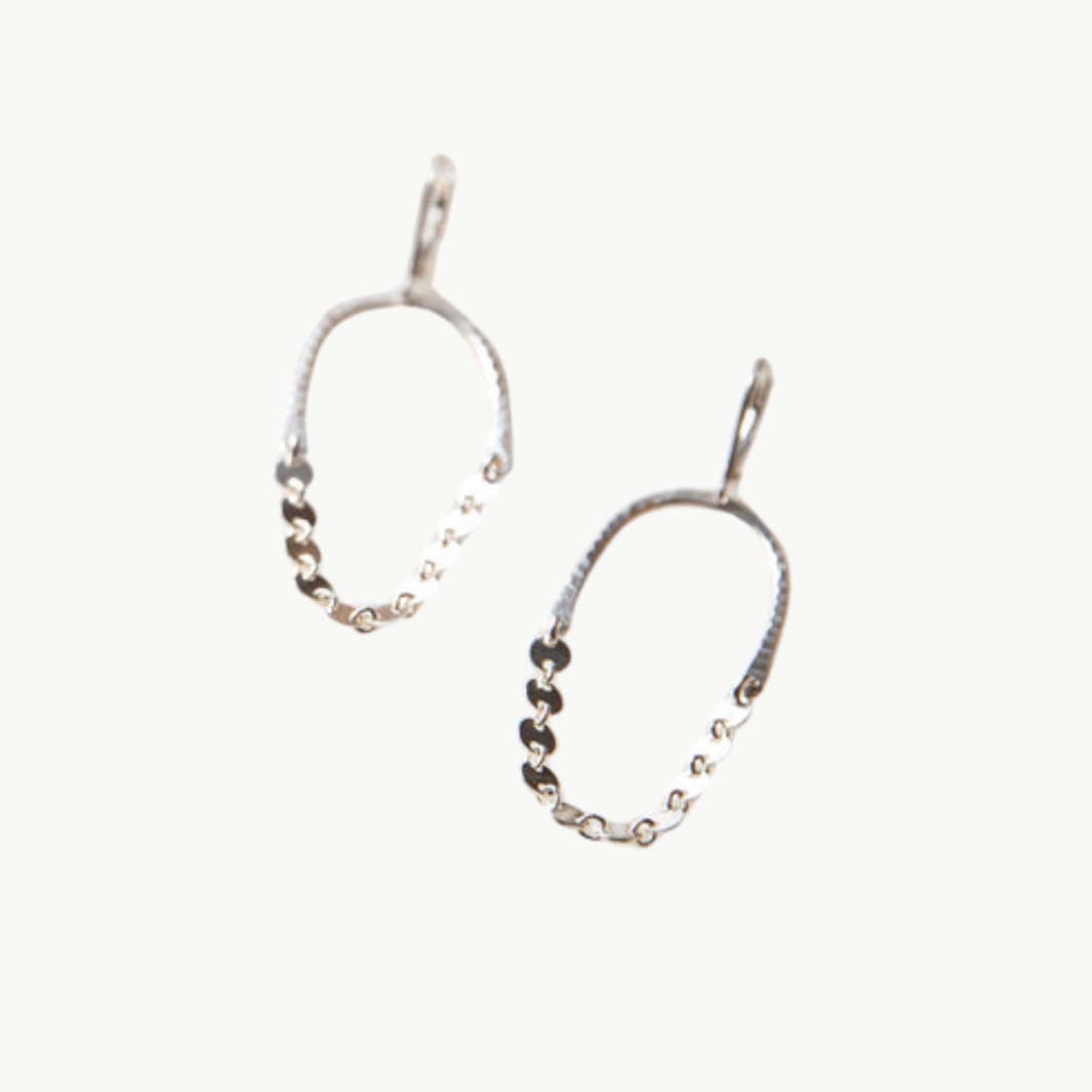 Maya Bauman BELL EARRINGS SMALL IN SILVER at Romi Boutique