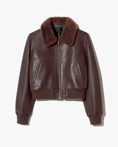 TOM LEATHER JACKET IN DARK BROWN
