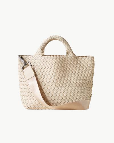 ST. BARTHS SMALL TOTE IN ECRU - Romi Boutique