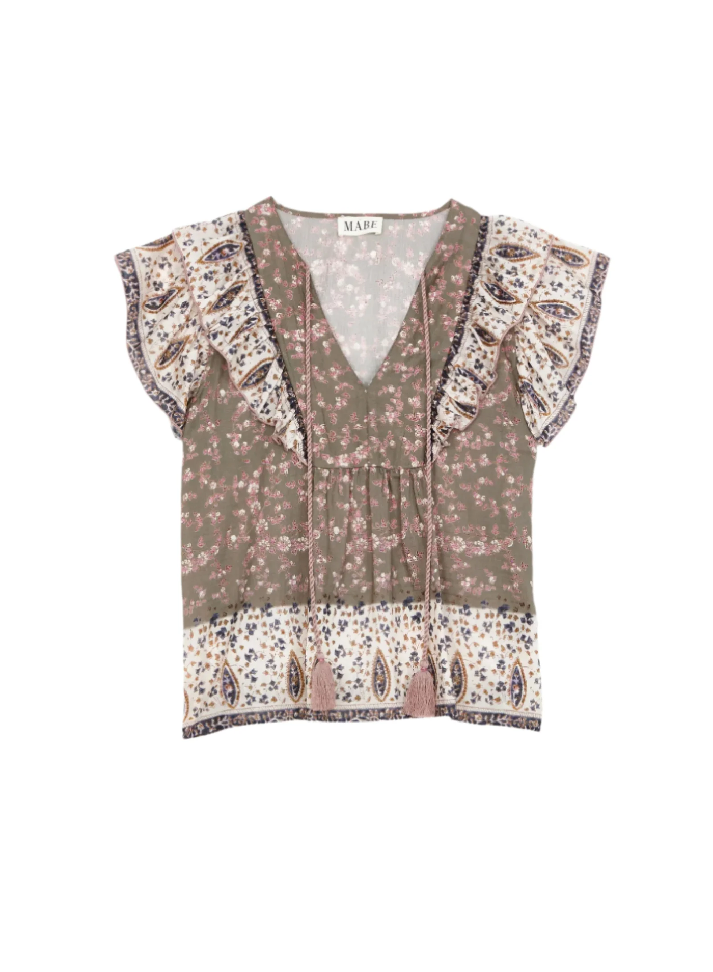 BANI FRILL TOP IN MULTI