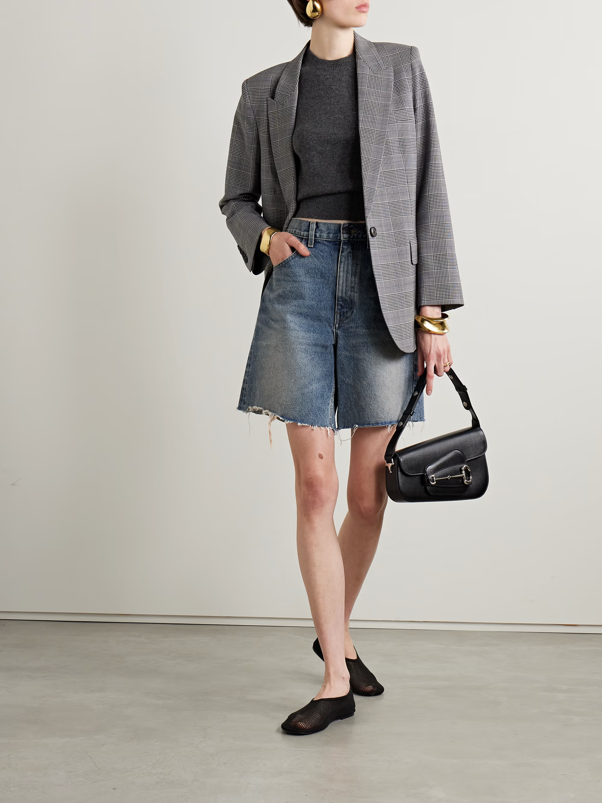 Nili Lotan RUSSEL DENIM SHORT at Romi Boutique
