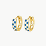 Blue & White Checkered Hoops