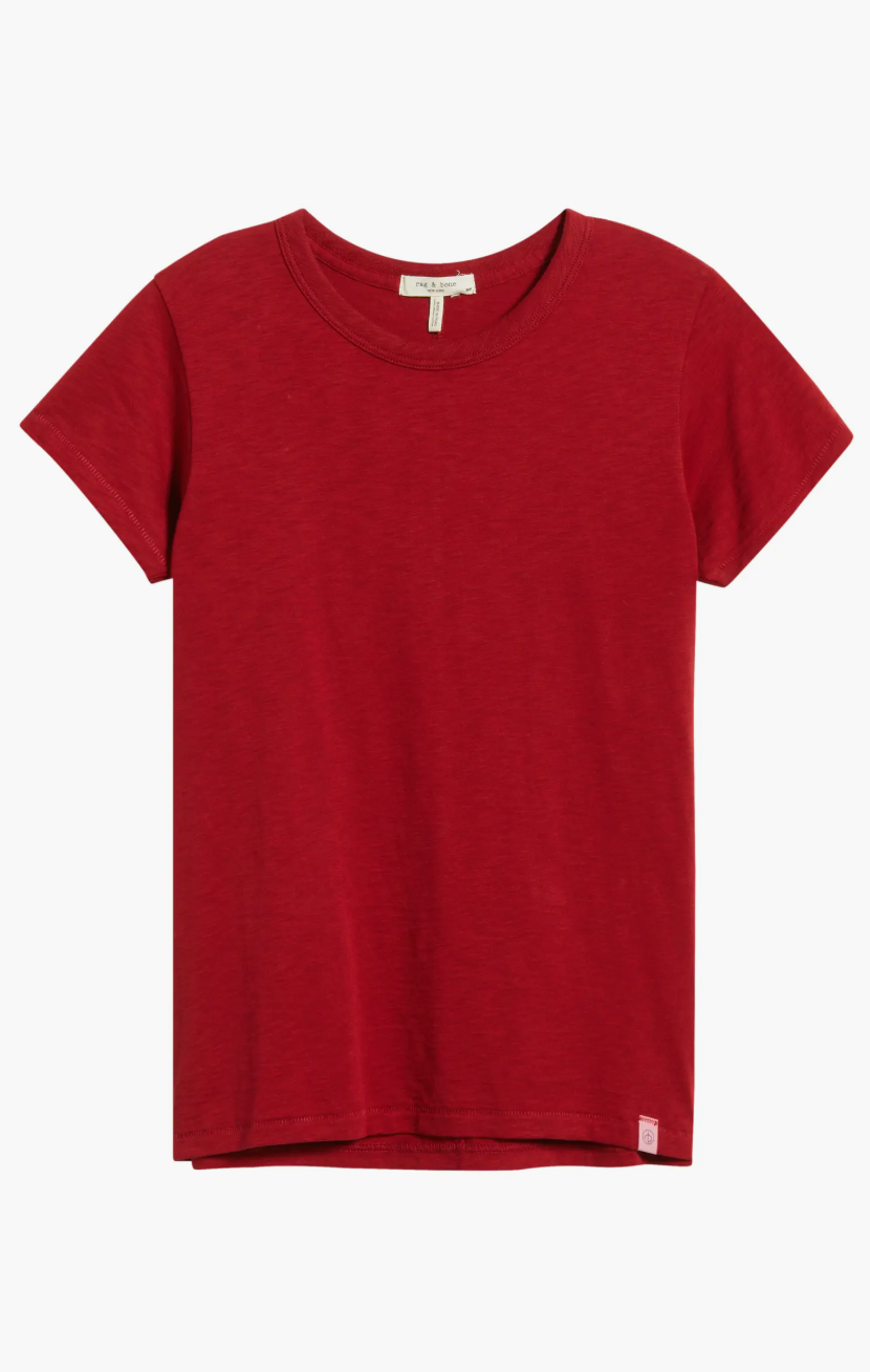 THE SLUB TEE IN RUBY