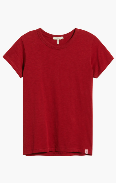 THE SLUB TEE IN RUBY