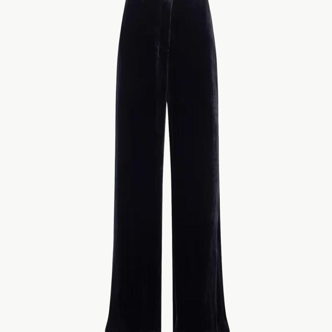 Pilar Velvet Wide-Leg Pant