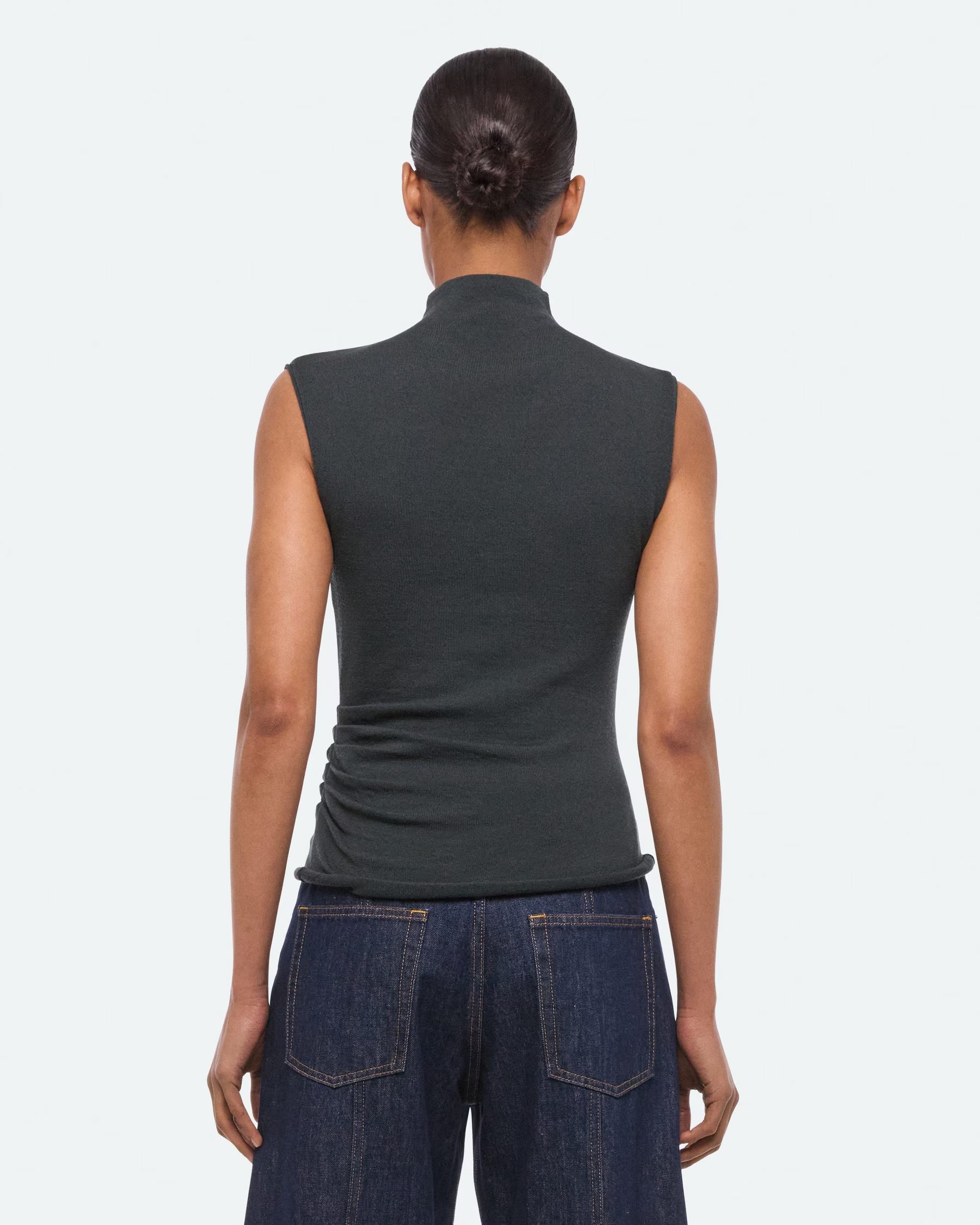 Button Turtleneck Tank