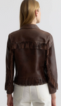 Nili Lotan Lazare Fringe Leather Jacket at Romi Boutique