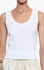 Enza Costa SUPIMA BABY RIB TANK at Romi Boutique
