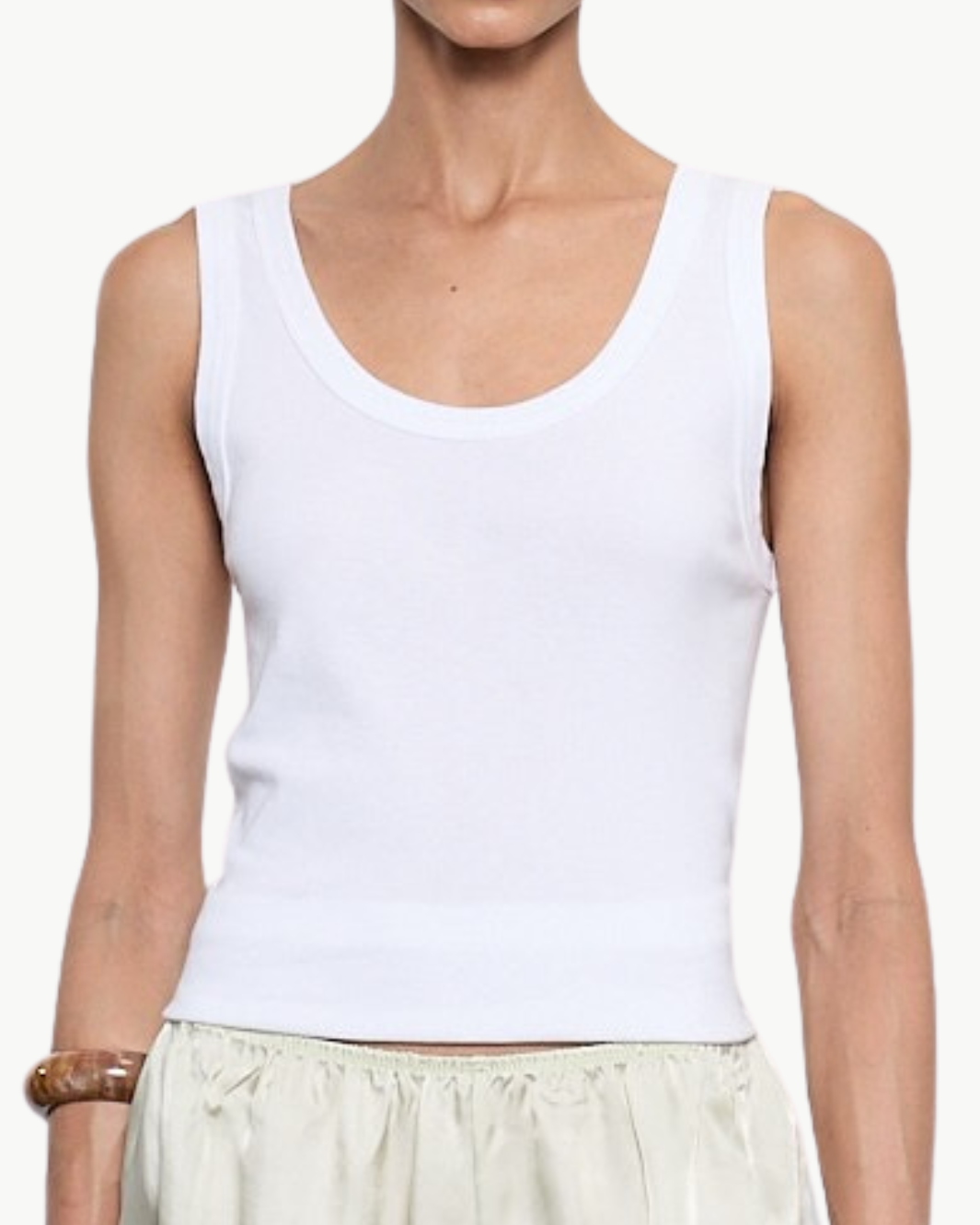 Enza Costa SUPIMA BABY RIB TANK at Romi Boutique