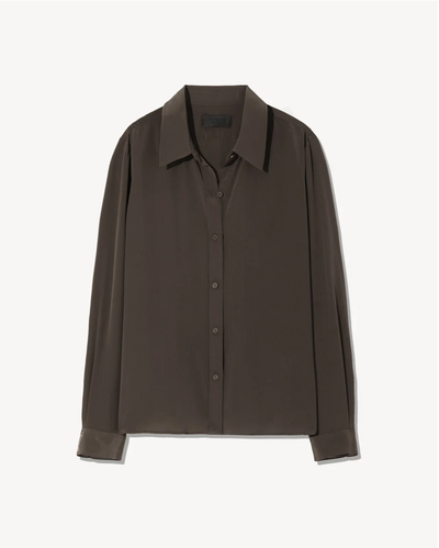 SIMONE SHIRT IN CHOCOLATE BROWN
