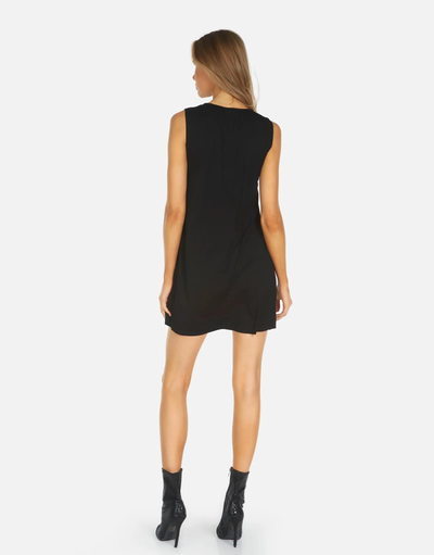 GILLY SLEEVELESS DRESS IN BLACK