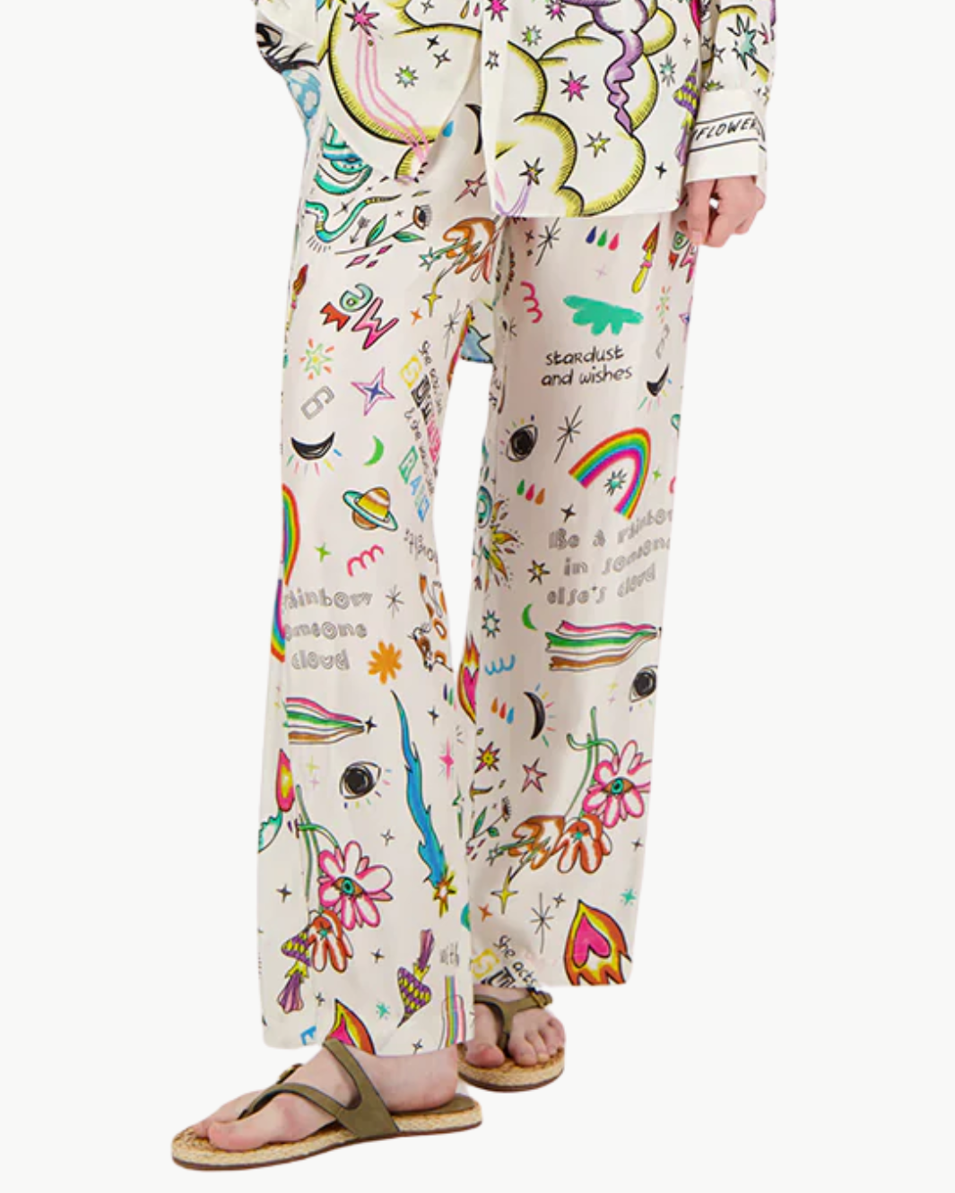 Me369 BAILEY STRAIGHT LEG PRINTED PANT at Romi Boutique