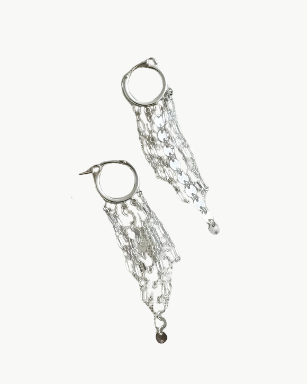 Maya Bauman FEATHER EARRINGS IN SILVER at Romi Boutique