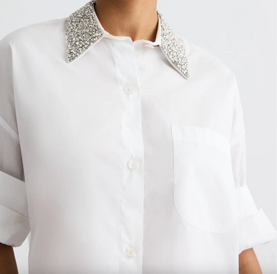 NEXT EX W/ CRYSTAL COLLAR IN WHITE