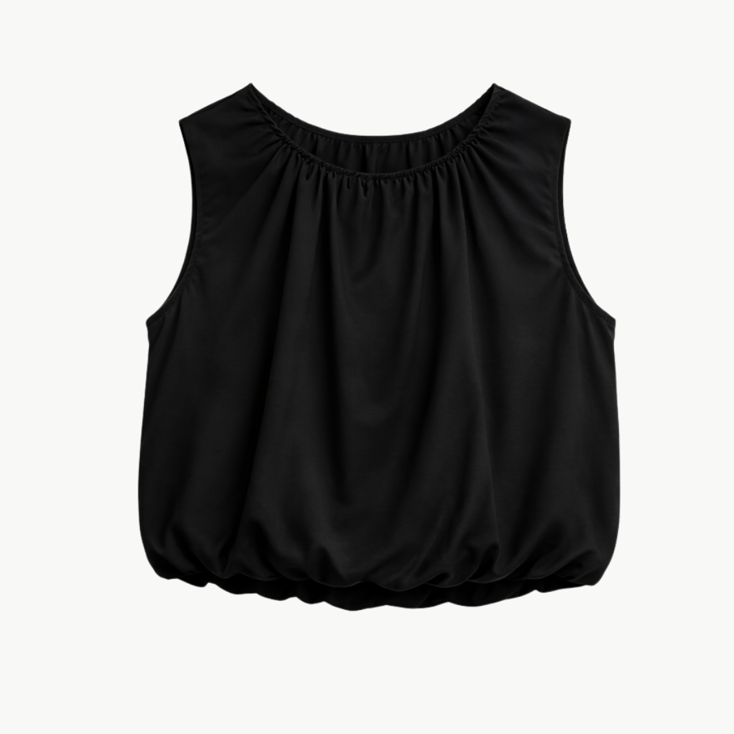 Sablyn WHITNEY SANDWASH CROPPED BALLOON TANK at Romi Boutique