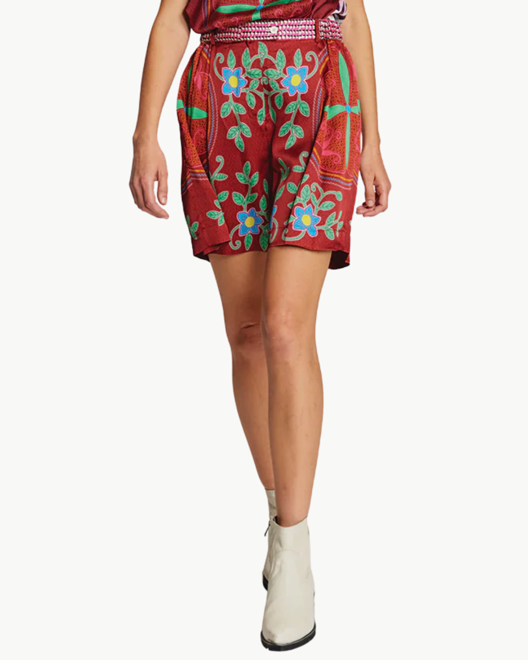 Me369 JULIETTE PLEATED SHORTS at Romi Boutique