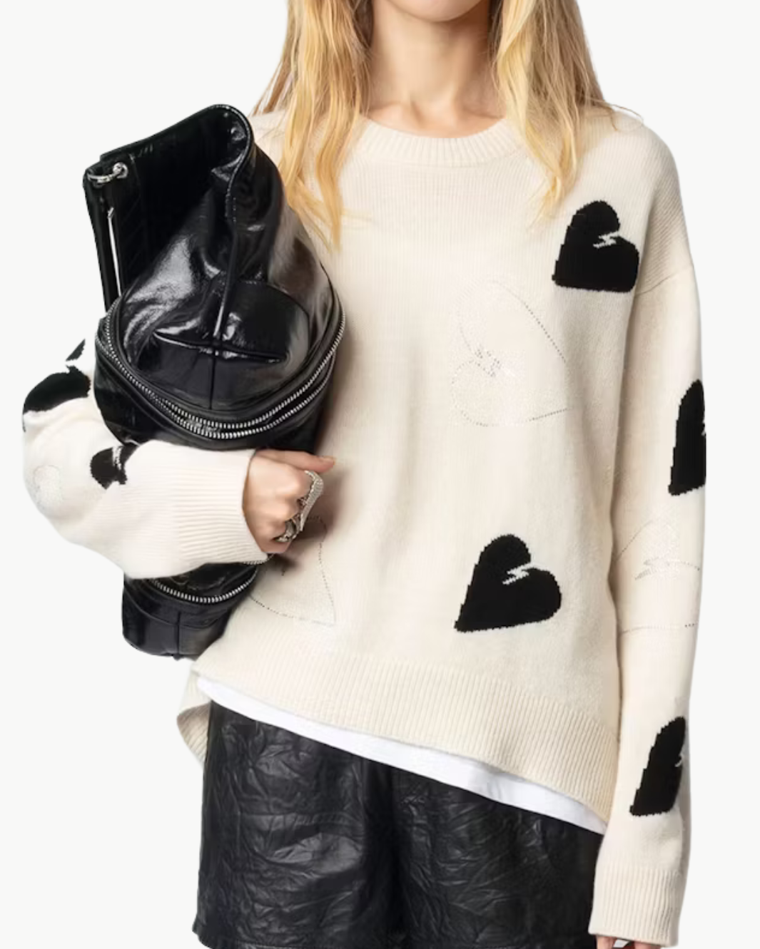 zadig&voltaire カシミヤ100％ ハート♥ニット Mサイズ トップス