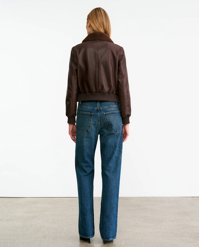 TOM LEATHER JACKET IN DARK BROWN