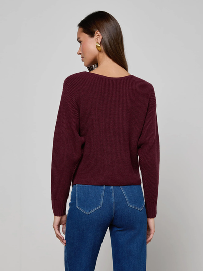 ANTONELLA SURPLUS PULLOVER IN DARK PORT