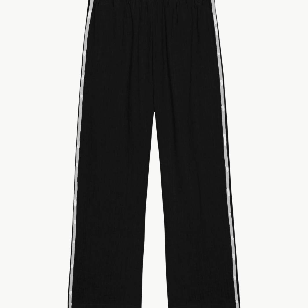 The Linen Crop Stripe Pant