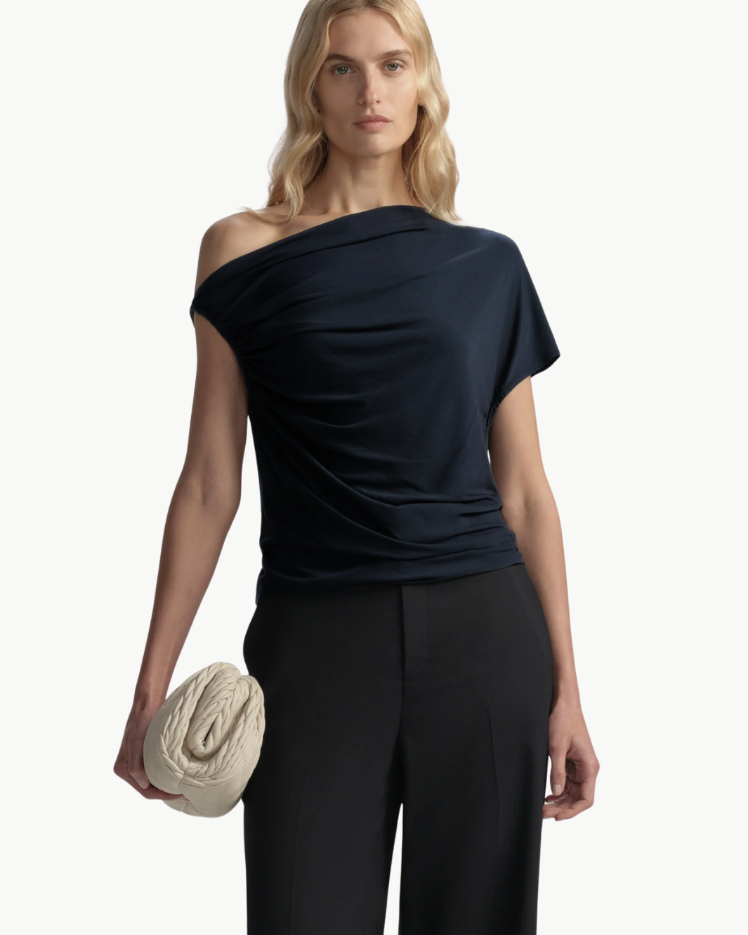 A.L.C HALLE ONE SHOULDER TEE at Romi Boutique
