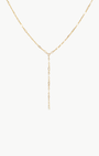 Romi KAMRYN LARIAT NECKLACE IN GOLD at Romi Boutique