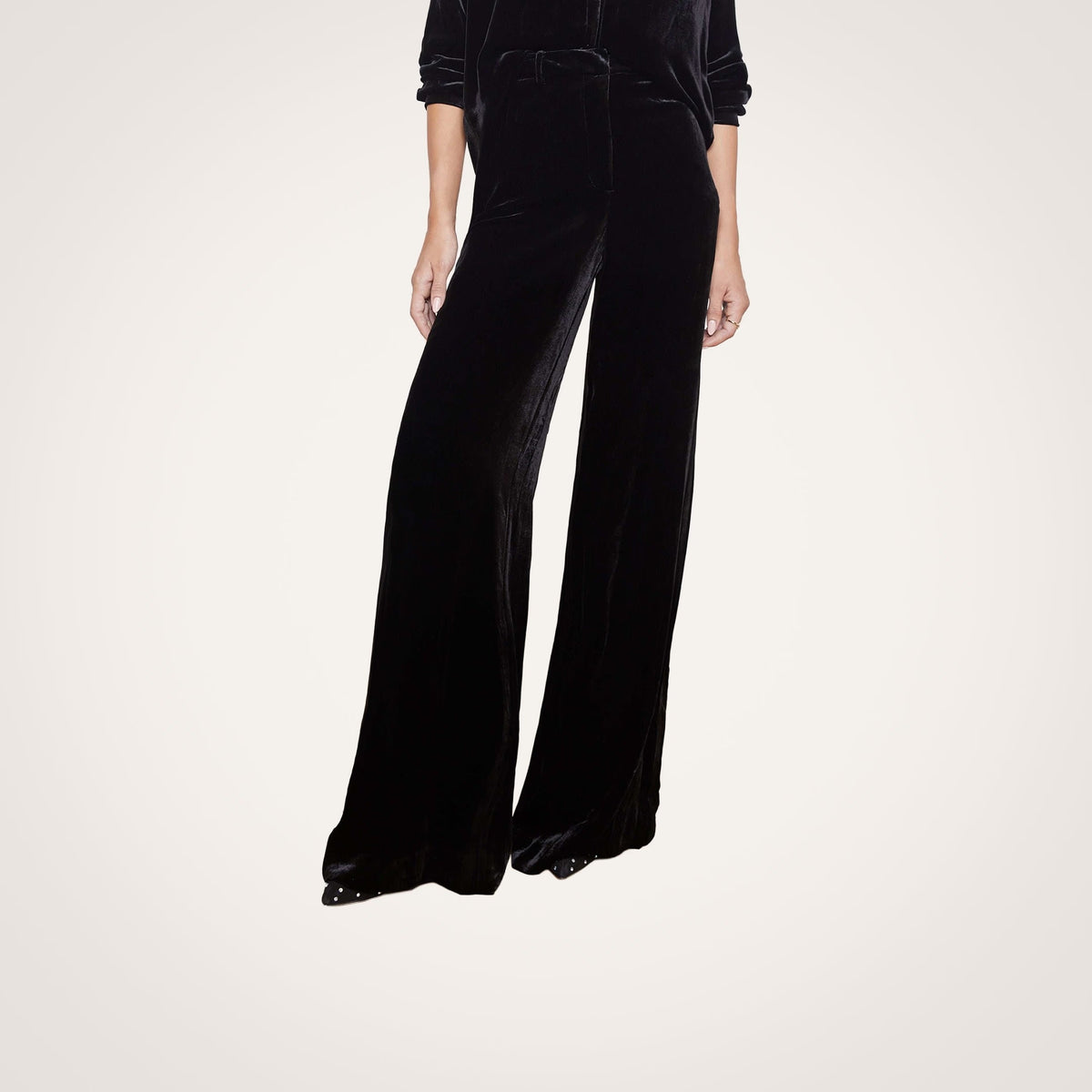 Pilar Velvet Wide-Leg Pant