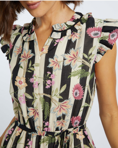 CLAUDIA DRESS IN STRIPE VINE