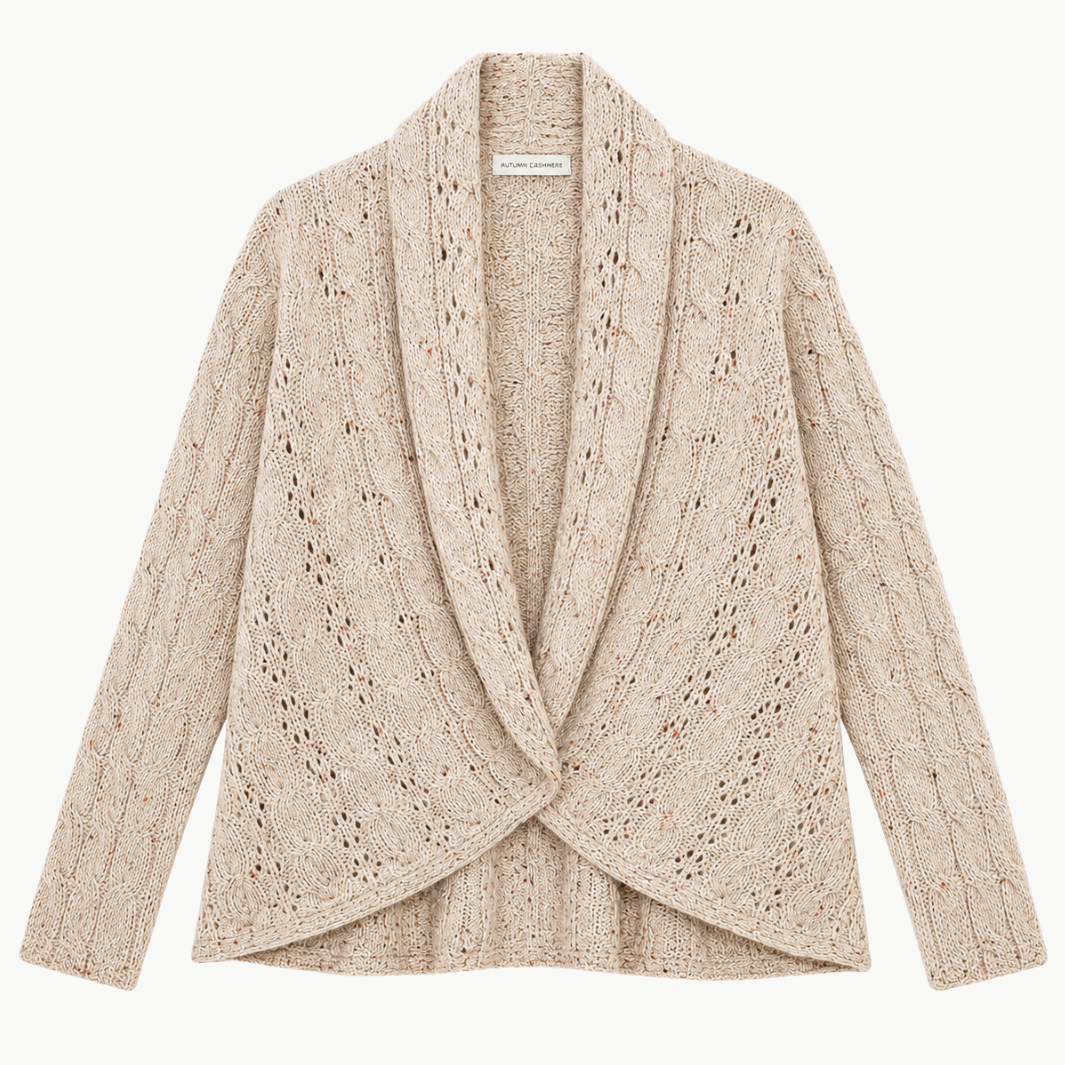 8-Ply Cable Drape Cardigan