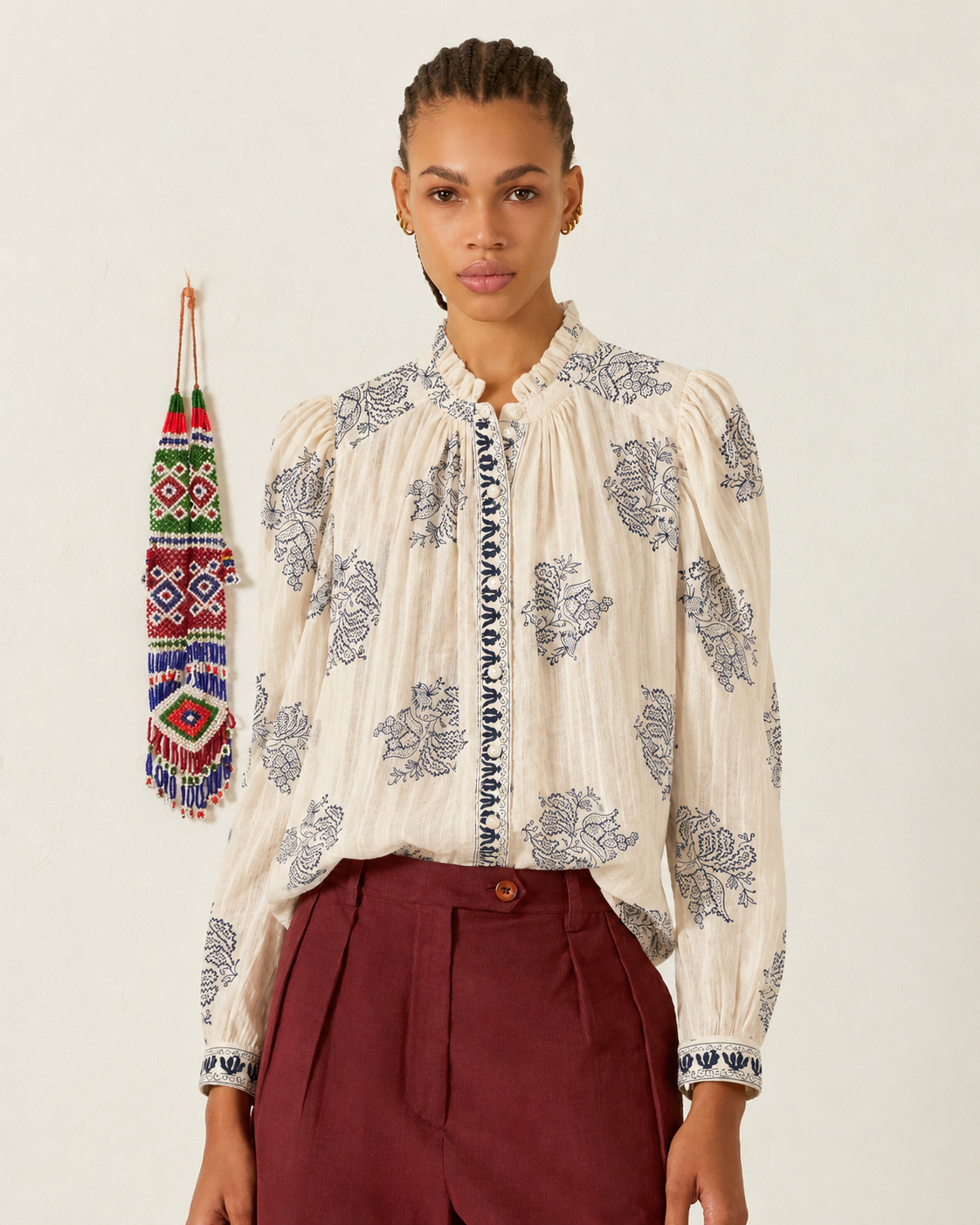 Artemis Indigo Grapevine Shirt