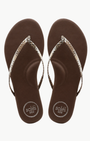 Solei Sea Copa Brown With Lizard Print Sandal at Romi Boutique
