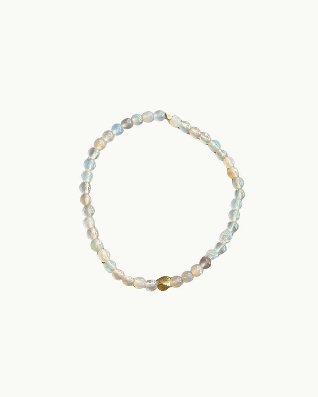 SKINNY CHARM BRACELET IN FADED CLEAR