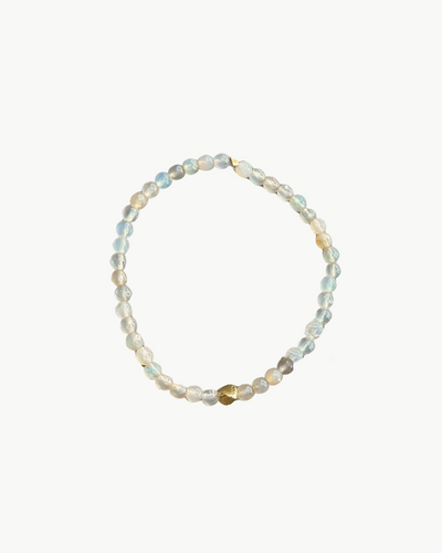 SKINNY CHARM BRACELET IN FADED CLEAR
