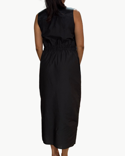 GO UTILITY SHIRTDRESS IN BLACK - Romi Boutique