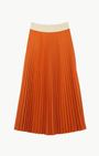 CLASSIC SATIN SKIRT IN ORANGE by LOYD/FORD - Romi Boutique