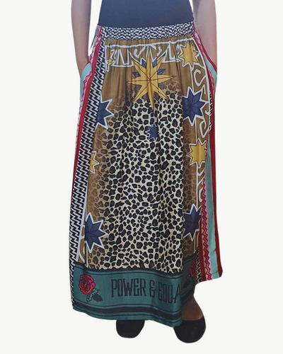 HAILEY PRINTED SKIRT IN YELLOW