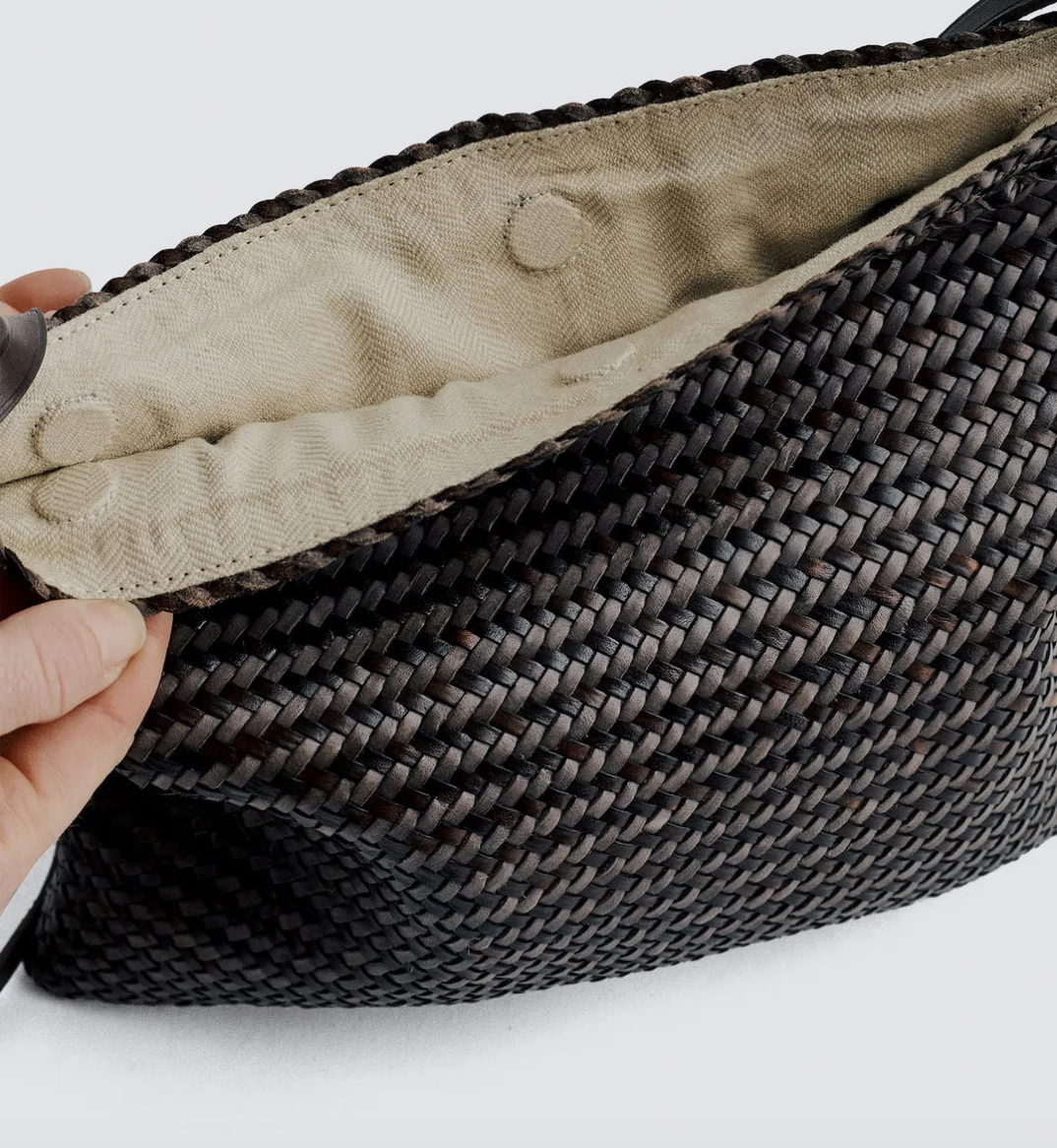 SACOCHE IN DARK BROWN/GREY
