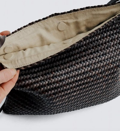 SACOCHE IN DARK BROWN/GREY