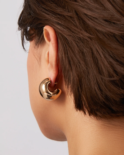GEMMA HOOPS IN GOLD