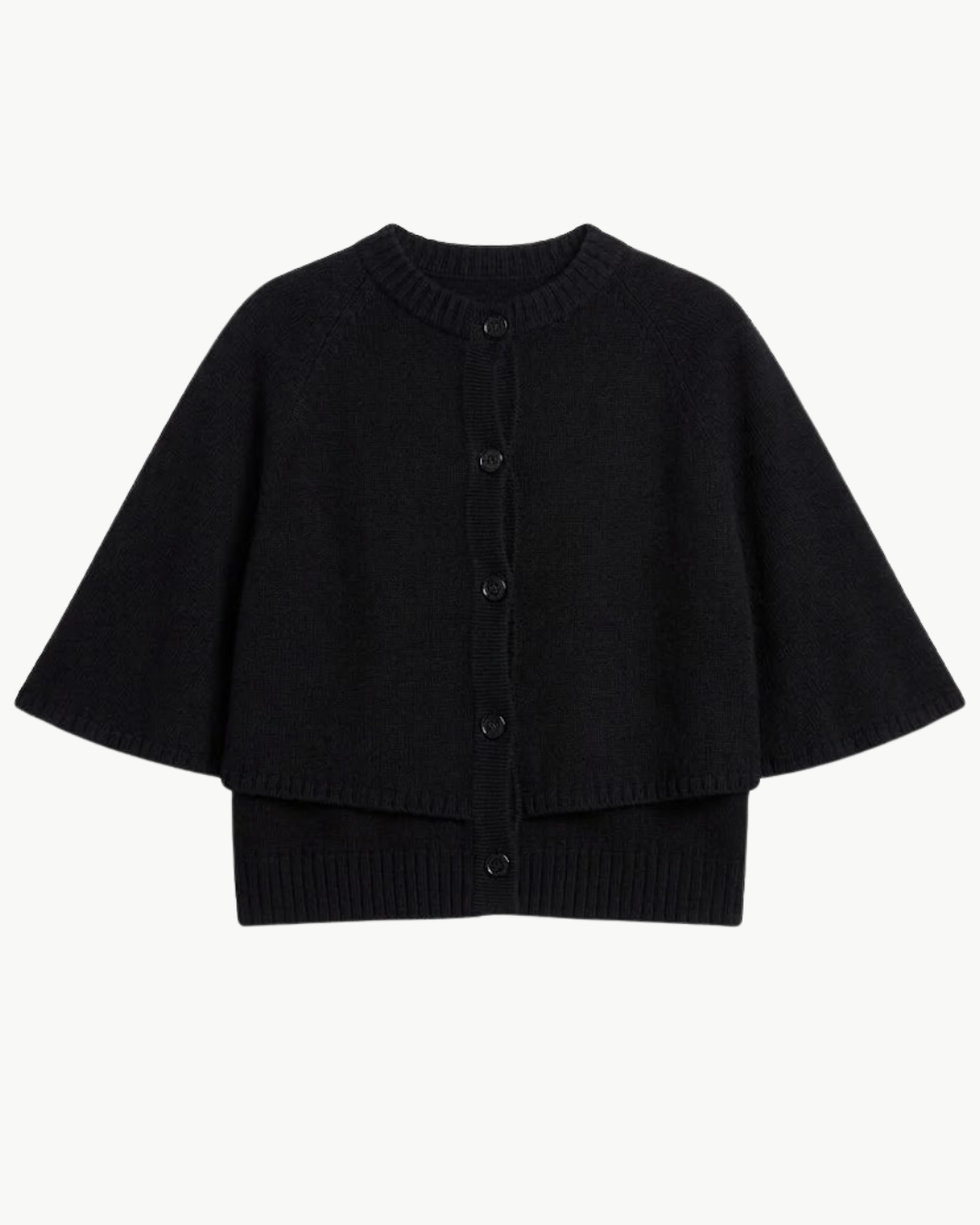 Lisa Yang Quinnie Cashmere Button Front Cape at Romi Boutique