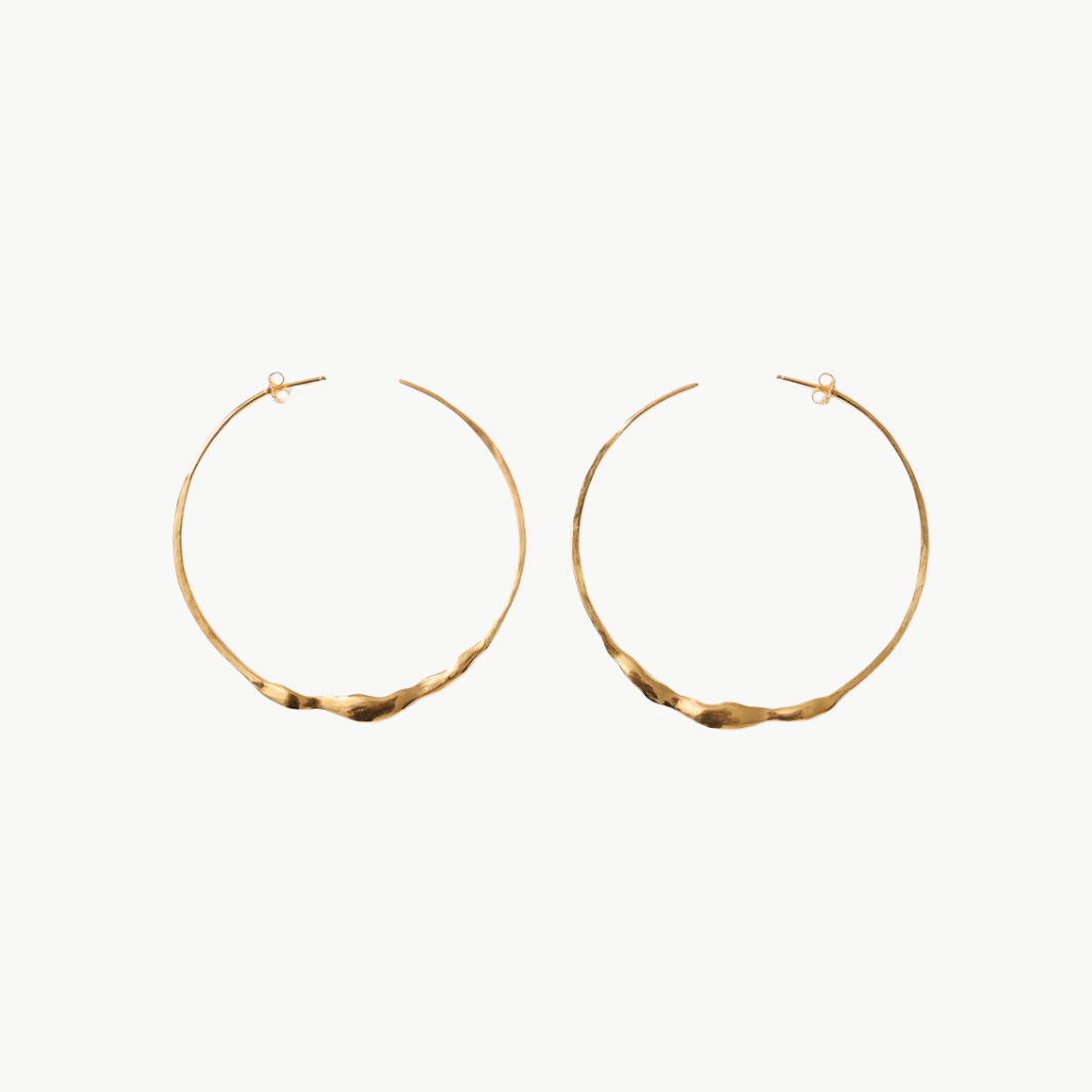Chan Luu XL Crescent Hoop Earrings at Romi Boutique