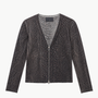 Elani Cashmere Snake Print Cardigan