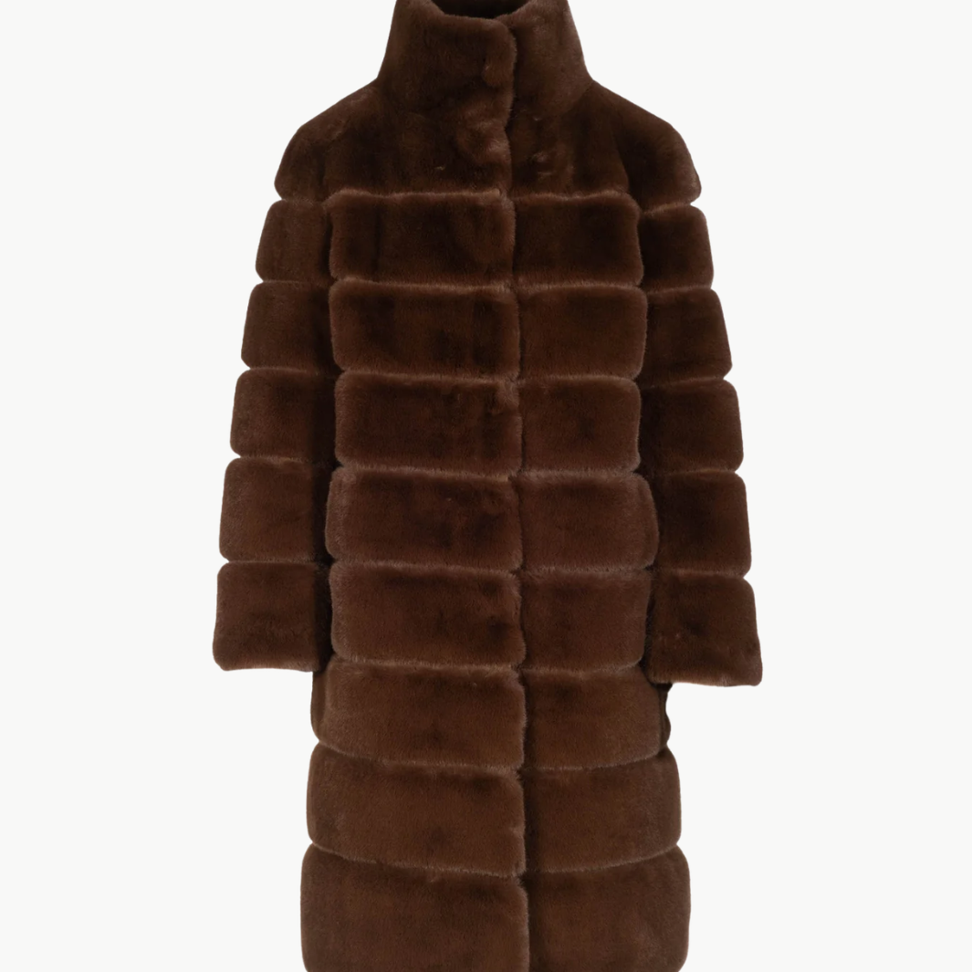 CHRISTIE FAUX FUR COAT
