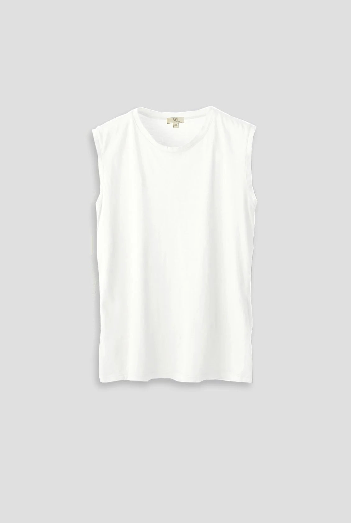 MUSCLE TANK IN WHITE - Romi Boutique